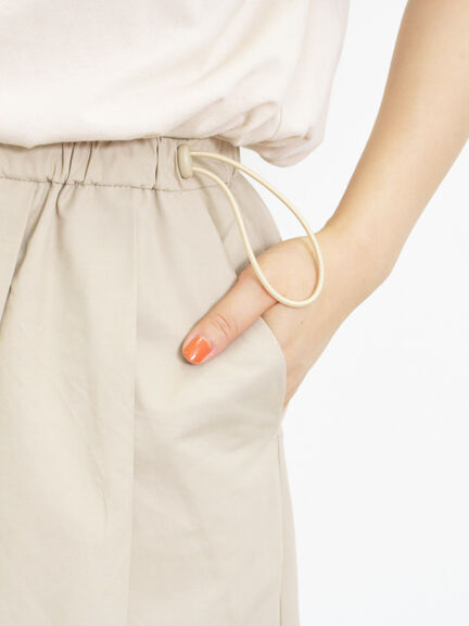 ドローコードデザインワイドパンツ（ベージュ）｜Samansa Mos2（サマンサ モスモス）通販