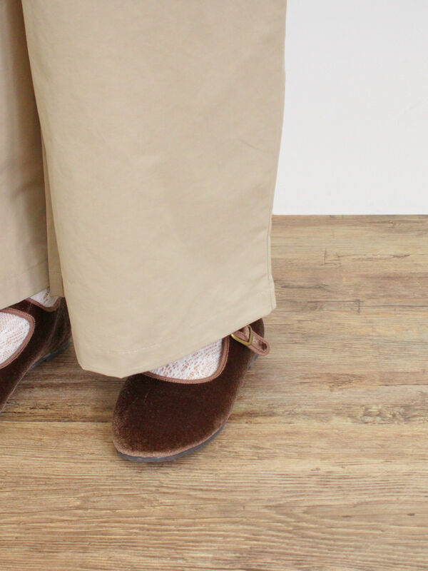 セール】 ドローコードデザインワイドパンツ（ベージュ/ボトムス