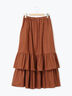 柄アソート裾重ねスカート（ベージュ/オレンジ）｜Samansa Mos2（サマンサ モスモス）通販