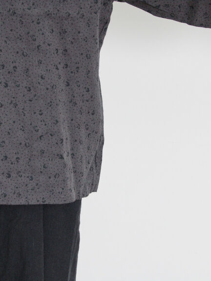 【Slow linen】柄アソートフリルブラウス（マスタード）｜Samansa Mos2（サマンサ モスモス）通販