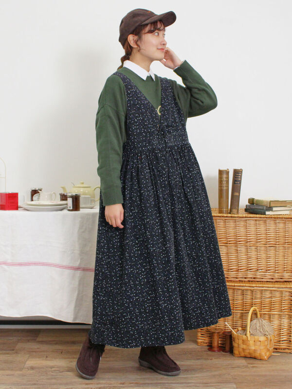 セール】 ロゴ刺繍ニット（マスタード/キナリ/トップス/ニット