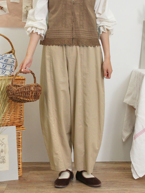 セール】 エッグパンツ（ベージュ/カーキ/ネイビー/ボトムス/パンツ  