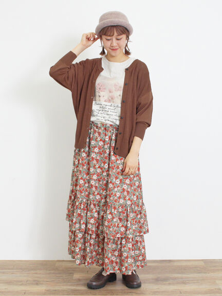 【接触冷感】畦編みニットカーディガン（キナリ）｜Samansa Mos2（サマンサ モスモス）通販