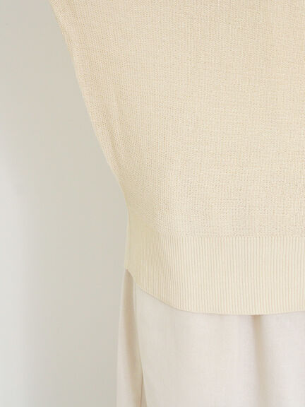 【接触冷感】畦編みニットカーディガン（キナリ）｜Samansa Mos2（サマンサ モスモス）通販