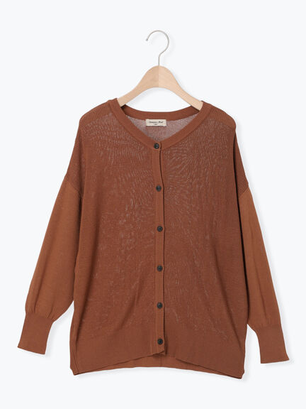 【接触冷感】畦編みニットカーディガン（キナリ）｜Samansa Mos2（サマンサ モスモス）通販