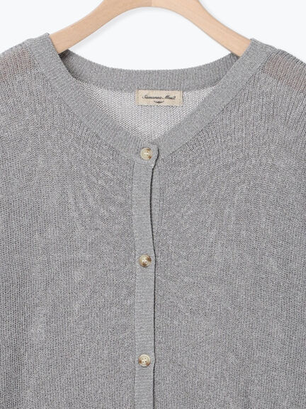 【接触冷感】畦編みニットカーディガン（キナリ）｜Samansa Mos2（サマンサ モスモス）通販