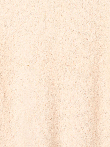 ファンシーヤーンVネックベスト（ベージュ/キナリ）｜Samansa Mos2（サマンサ モスモス）通販