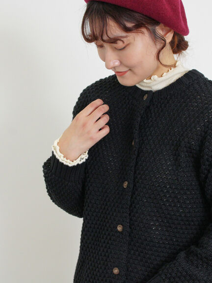 ラーベン編み前後2WAYニット（グリーン）｜Samansa Mos2（サマンサ モスモス）通販