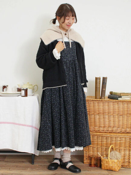 ラーベン編み前後2WAYニット（グリーン）｜Samansa Mos2（サマンサ モスモス）通販