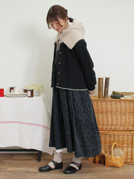 ラーベン編み前後2WAYニット（グリーン）｜Samansa Mos2（サマンサ モスモス）通販