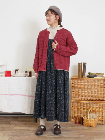 ラーベン編み前後2WAYニット（グリーン）｜Samansa Mos2（サマンサ モスモス）通販