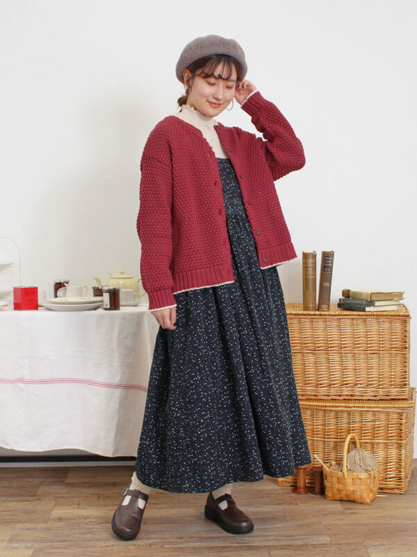 セール】 ラーベン編み前後2WAYニット（グリーン/トップス