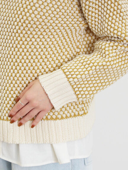 ラーベン編み前後2WAYニット（グリーン）｜Samansa Mos2（サマンサ モスモス）通販