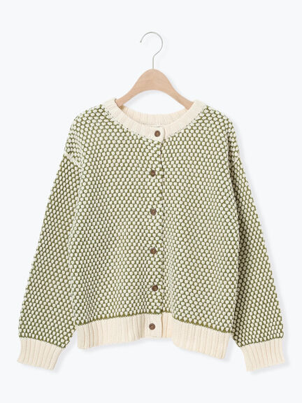 ラーベン編み前後2WAYニット（グリーン）｜Samansa Mos2（サマンサ モスモス）通販