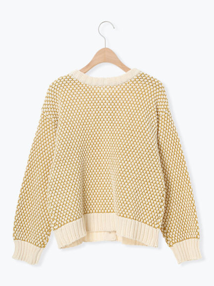 ラーベン編み前後2WAYニット（グリーン）｜Samansa Mos2（サマンサ モスモス）通販