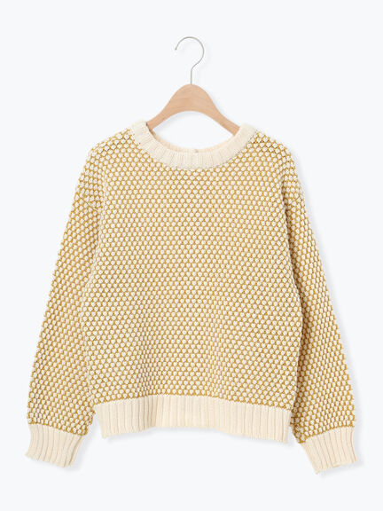 ラーベン編み前後2WAYニット（グリーン）｜Samansa Mos2（サマンサ モスモス）通販