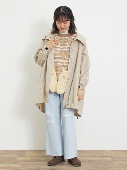 【KELTY×Samansa Mos2】ジャカードニットベスト（ベージュ）｜Samansa Mos2（サマンサ モスモス）通販