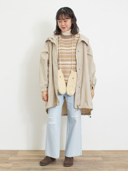 【KELTY×Samansa Mos2】ジャカードニットベスト（ベージュ）｜Samansa Mos2（サマンサ モスモス）通販