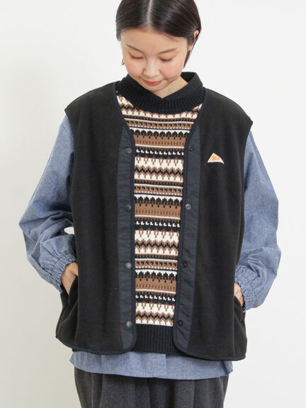 【KELTY×Samansa Mos2】ジャカードニットベスト（ベージュ）｜Samansa Mos2（サマンサ モスモス）通販