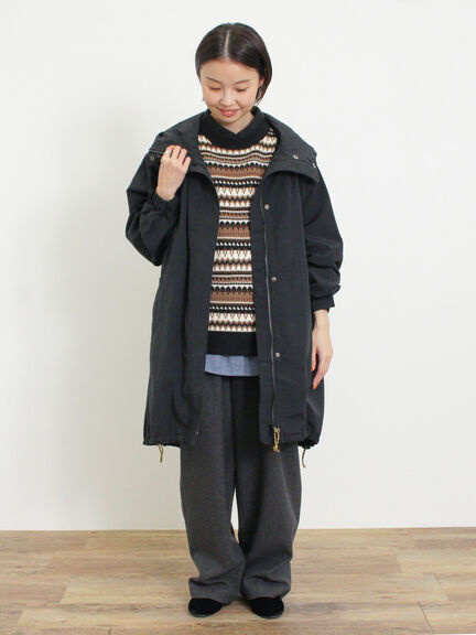 【KELTY×Samansa Mos2】ジャカードニットベスト（ベージュ）｜Samansa Mos2（サマンサ モスモス）通販