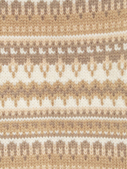 【KELTY×Samansa Mos2】ジャカードニットベスト（ベージュ）｜Samansa Mos2（サマンサ モスモス）通販