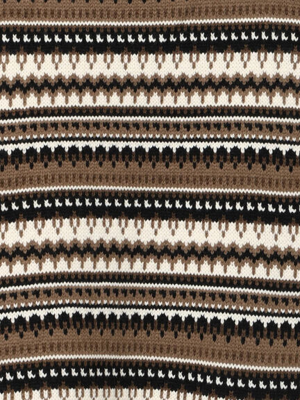 【KELTY×Samansa Mos2】ジャカードニットベスト（ベージュ）｜Samansa Mos2（サマンサ モスモス）通販