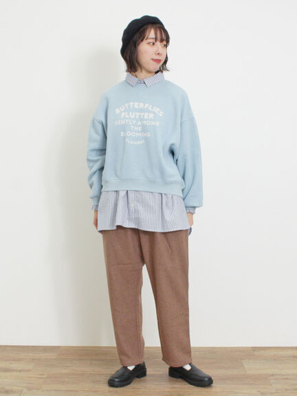 ウール混テーパードパンツ（モカ）｜Samansa Mos2（サマンサ モスモス）通販