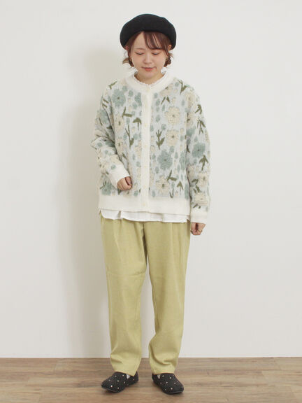 ウール混テーパードパンツ（モカ）｜Samansa Mos2（サマンサ モスモス）通販