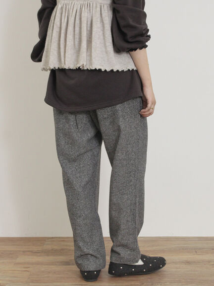 ウール混テーパードパンツ（モカ）｜Samansa Mos2（サマンサ モスモス）通販