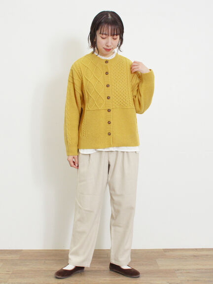 ウール混テーパードパンツ（モカ）｜Samansa Mos2（サマンサ モスモス）通販