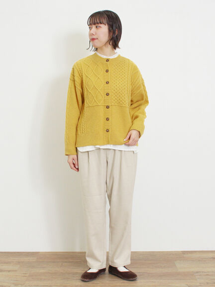 ウール混テーパードパンツ（モカ）｜Samansa Mos2（サマンサ モスモス）通販