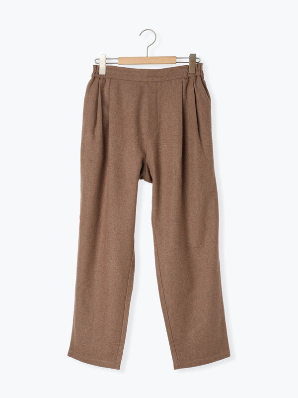 セール】 ウール混テーパードパンツ（モカ/ボトムス/パンツ）| Samansa