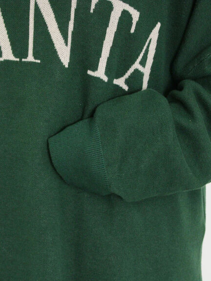 スウェットライクロゴジャカードニット（ベージュ）｜Samansa Mos2（サマンサ モスモス）通販