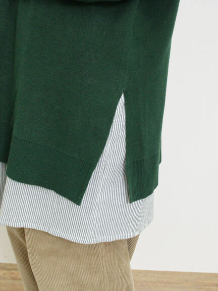 スウェットライクロゴジャカードニット（ベージュ）｜Samansa Mos2（サマンサ モスモス）通販