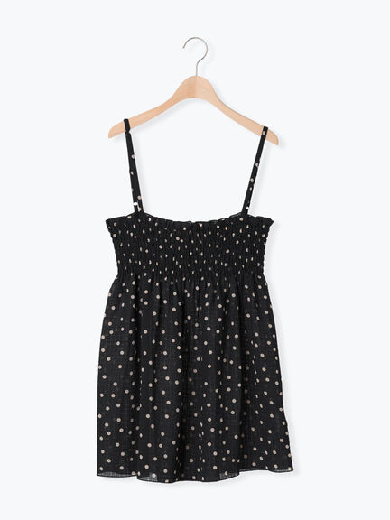 ◎シャーリングキャミチュニック（ブラック/モカ/キナリ）｜Samansa Mos2（サマンサ モスモス）通販