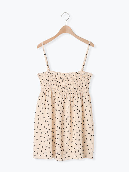 ◎シャーリングキャミチュニック（ブラック/モカ/キナリ）｜Samansa Mos2（サマンサ モスモス）通販