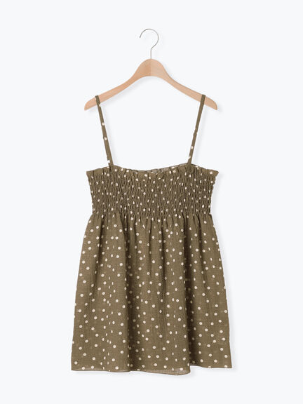 ◎シャーリングキャミチュニック（ブラック/モカ/キナリ）｜Samansa Mos2（サマンサ モスモス）通販