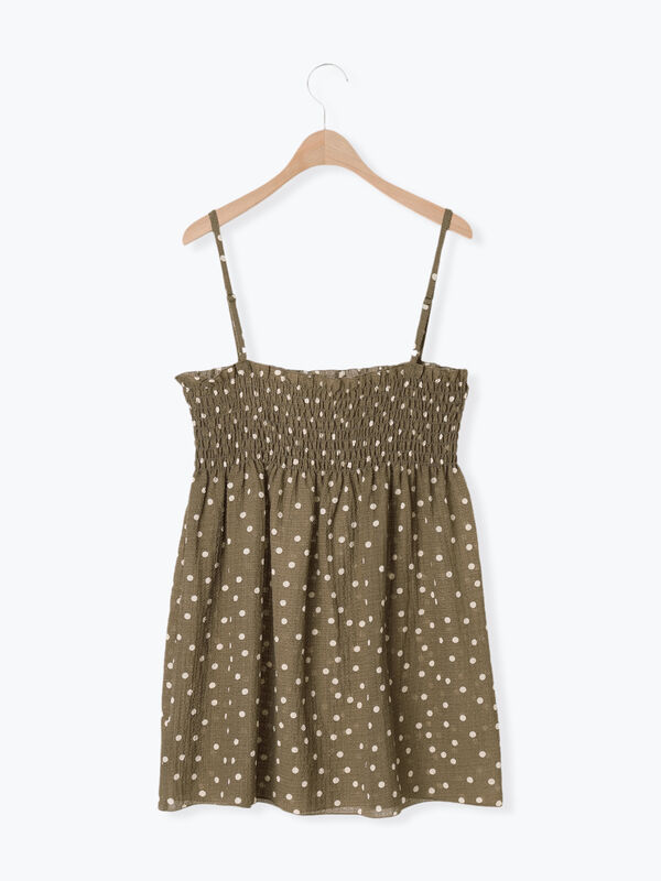 セール】 ◎シャーリングキャミチュニック（ブラック/モカ/キナリ