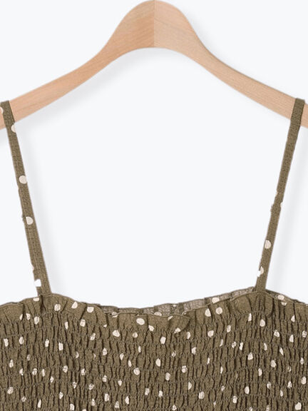 ◎シャーリングキャミチュニック（ブラック/モカ/キナリ）｜Samansa Mos2（サマンサ モスモス）通販