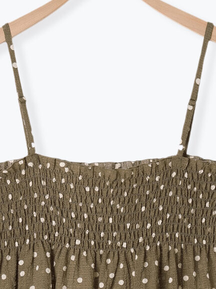 ◎シャーリングキャミチュニック（ブラック/モカ/キナリ）｜Samansa Mos2（サマンサ モスモス）通販