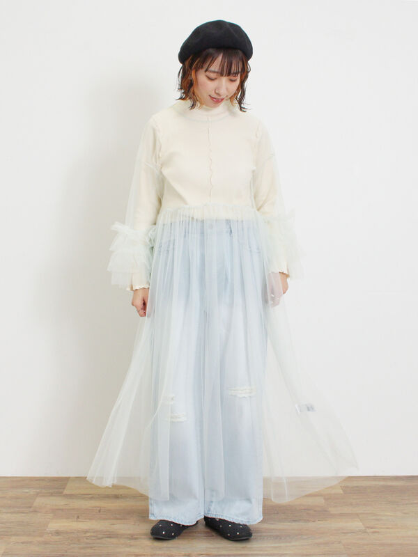 小さな星雲 / 【SALE】nesessaire ネセセア チュールレイヤード