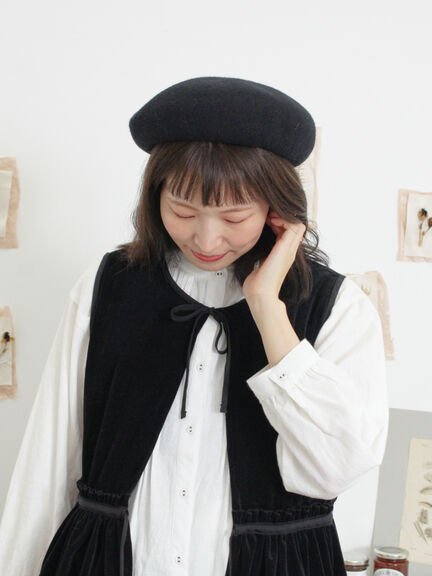 透けベロア前後2WAYベスト（ベージュ）｜Samansa Mos2（サマンサ モスモス）通販