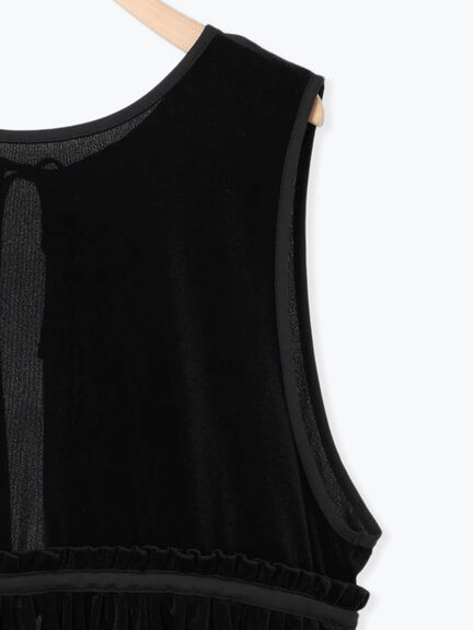 透けベロア前後2WAYベスト（ベージュ）｜Samansa Mos2（サマンサ モスモス）通販