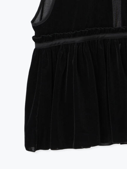 透けベロア前後2WAYベスト（ベージュ）｜Samansa Mos2（サマンサ モスモス）通販