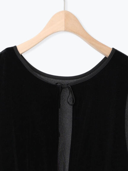 透けベロア前後2WAYベスト（ベージュ）｜Samansa Mos2（サマンサ モスモス）通販