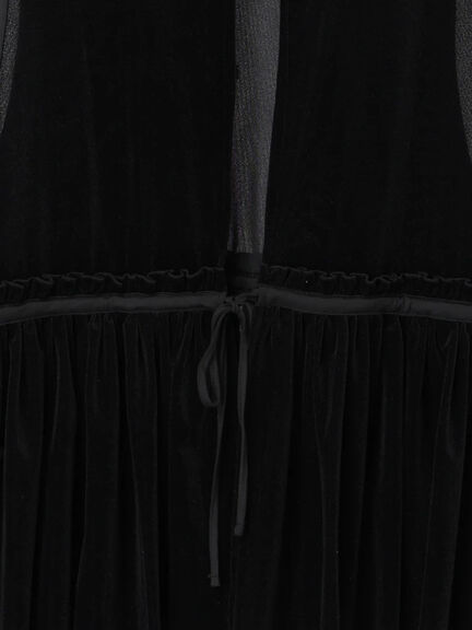 透けベロア前後2WAYベスト（ベージュ）｜Samansa Mos2（サマンサ モスモス）通販