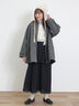 ウーリーライクミドル丈クルーネックコート（ブルー）｜Samansa Mos2（サマンサ モスモス）通販