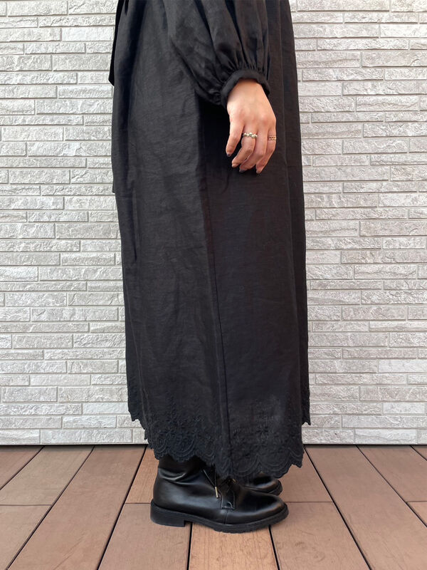 立川限定】リネンボレロ付キャミワンピース（オフホワイト