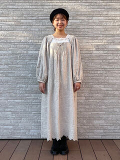 立川店/EC限定】リネンボレロ付キャミワンピース（オフホワイト