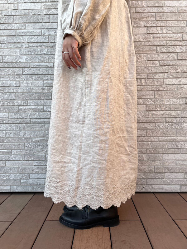 立川限定】リネンボレロ付キャミワンピース（オフホワイト